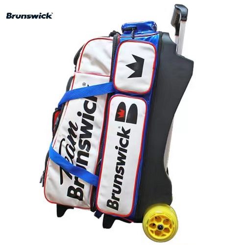 宾士域保龄球拉杆式四球包