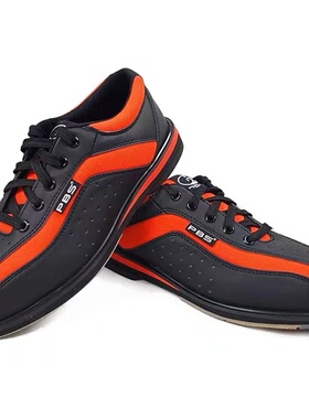 SH保龄球用品热销初级款PBS品牌专业保龄球鞋男女通用款橙黑色