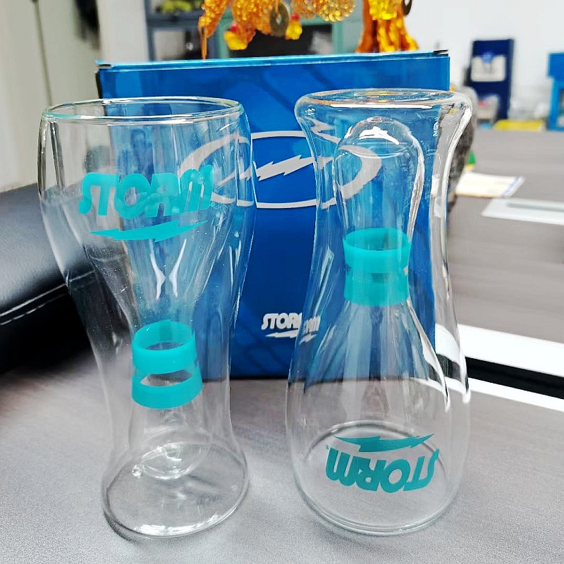 风暴品牌保龄球球瓶造型啤酒杯玻璃杯水杯高品质耐高温120度