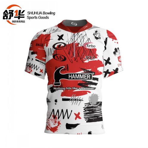 锤子保龄球T恤衫运动衣速干面料