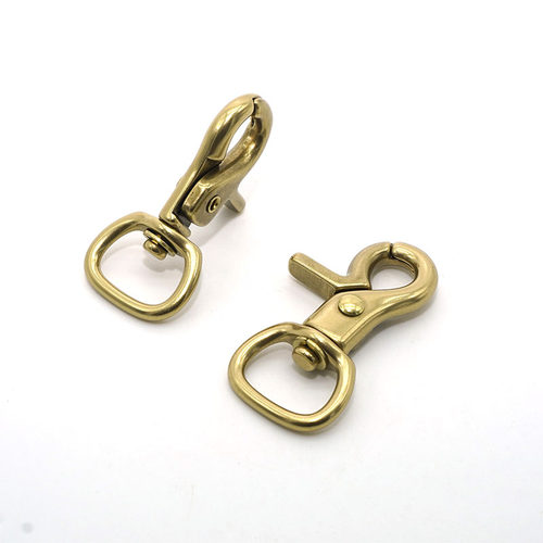 手工皮具纯铜狗扣黄铜钩扣