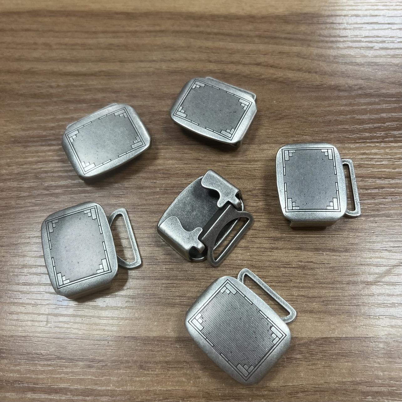 纯黄铜皮带扣镀古银合页扣