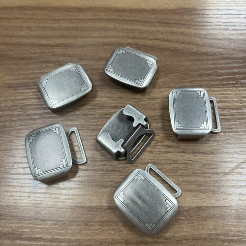 纯黄铜皮带扣镀古银合页扣