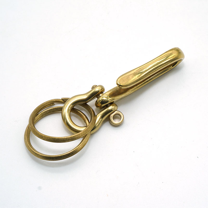 diy手工五金钥匙扣纯黄铜