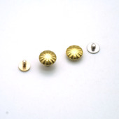 纯铜财布扣装 饰钉皮带配件螺丝钉扣子 南瓜花纹菊花装 饰扣新款 时尚