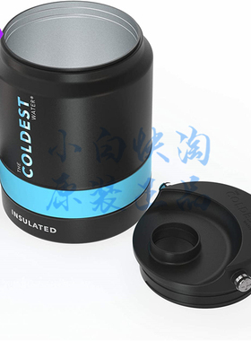 The Coldest water1/2加仑水瓶真空绝缘不锈钢64盎司水罐2.0翻盖