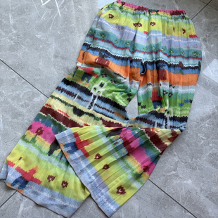 休闲阔腿裤 DY745 设计款 松紧腰松弛感 MINILIMIT 卡通趣味印花裤