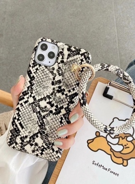 适用Galaxys23ultra三星s22手机壳Note20ul外壳s21+手机套S20大牌个性蛇纹皮质潮女s24时尚原创小众s21fe高档