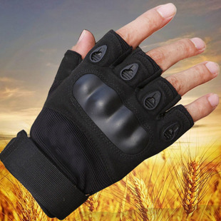 战术半指手套O记黑鹰男士防晒特种兵健身户外开车摩托车机车手套