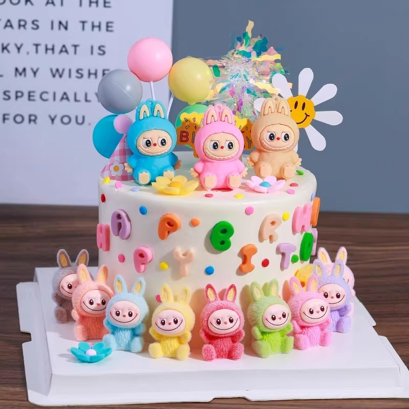 拉布布蛋糕装饰摆件插件labubu儿童生日卡通公仔甜品台烘焙配件,节庆用品/礼品,节日装扮用品,淘宝优惠券,粉丝福利购,淘宝优惠卷