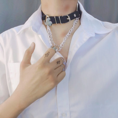 项圈女颈带禁欲男人用choker朋克