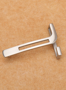 拉丝款T字母挂扣皮带男扣头不锈钢3.5平滑扣高档腰带头H皮带头3.8