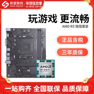 AMD 锐龙R5 5600 5600GT散片搭铭瑄B450M A520 CPU主板套装