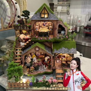 3d立体拼图成人版diy手工解闷木拼装模型积木益智玩具生日礼物女