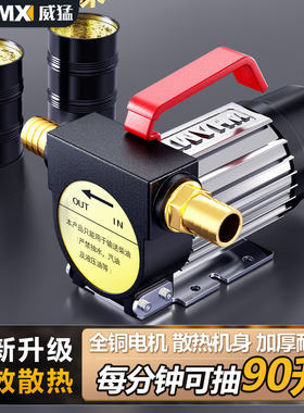 电动抽油泵12V24V220V通用柴油泵小型加油泵自吸泵抽水泵抽油神器