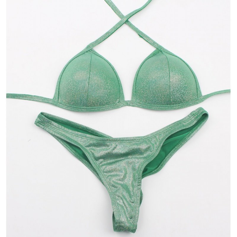 健身小姐比基尼比赛服 健美比基尼比赛形体表演服定型聚拢加厚b02