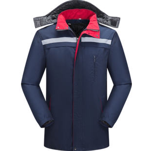 工作服加厚棉衣棉马甲男冬季耐磨汽修加绒防寒劳保棉袄冷冻库棉裤