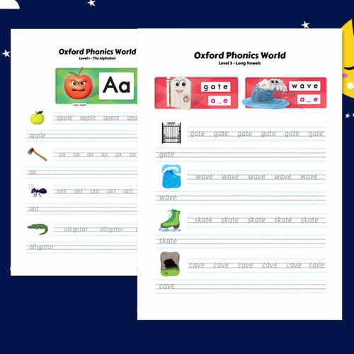 自然拼读描红本英语单词phonics