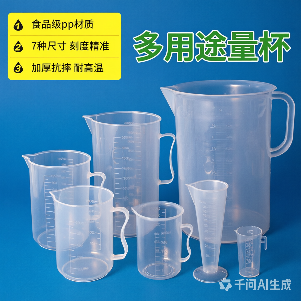 加厚食品级透明刻度量杯5000ml