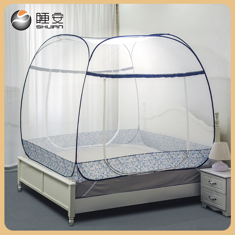睡安双门蒙古包蚊帐防摔