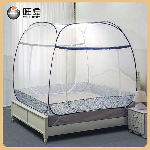 睡安双门蒙古包蚊帐防摔