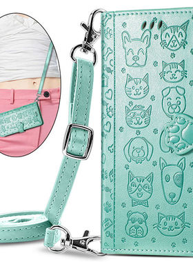 适用OPPO手机壳翻盖式RENO9保护套opporeno10pro皮套reno14全包边7z防摔5硅胶13斜跨挂绳6保护壳12斜背5g插卡