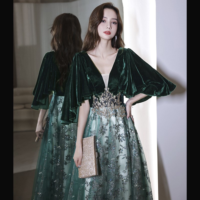 Spring green long evening dress Spring green long evening dress