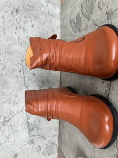 阳光休闲断码舒适头层牛皮里外全真皮舒适高帮女单鞋3637