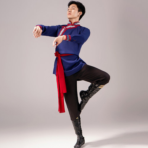 蒙古舞蹈服装演出艺考练习练功服