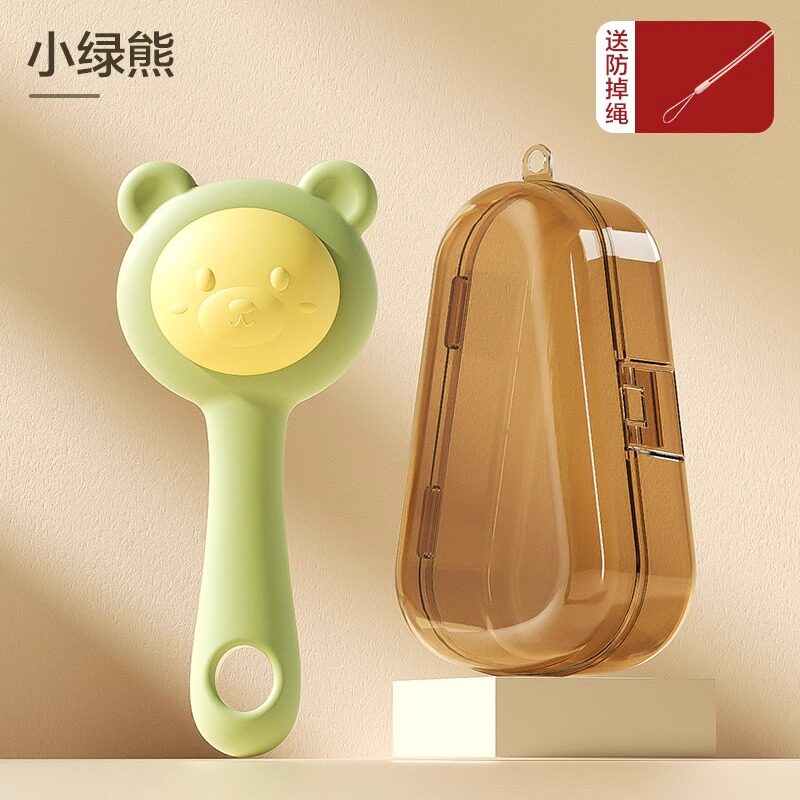 0 3 개월 장난감  0 1 세 치아 손 딸랑이는  파악 훈련 실리콘을 씹을 수 있습니다