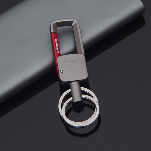 欧美达钥匙扣男式汽车钥匙圈时尚经典腰挂不锈纯色个性创意礼品