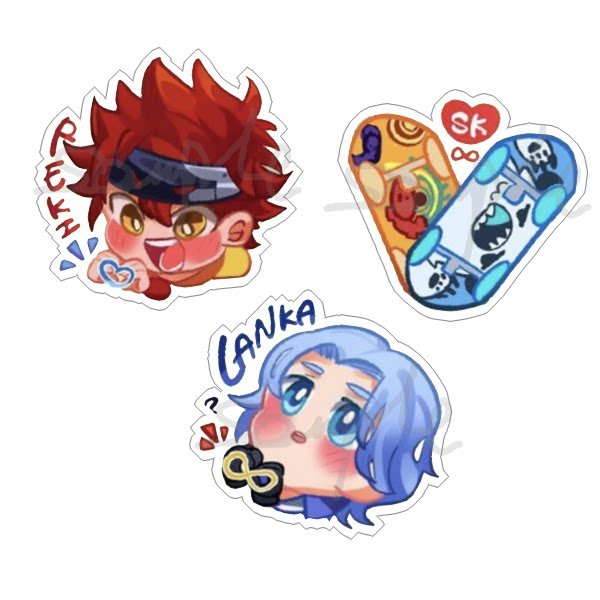 动漫周边游戏周边玩具无限滑板sk q版透明亚克力挂件现货满百包邮