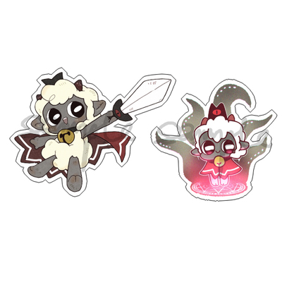 日本动漫周边周边咩咩启示录羊羊教主Q版透明亚克力挂件新现货新