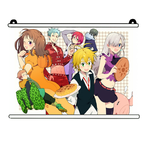 茶猫屋日本动漫周边七大罪梅里奥达斯挂画壁画满百包邮淘金币