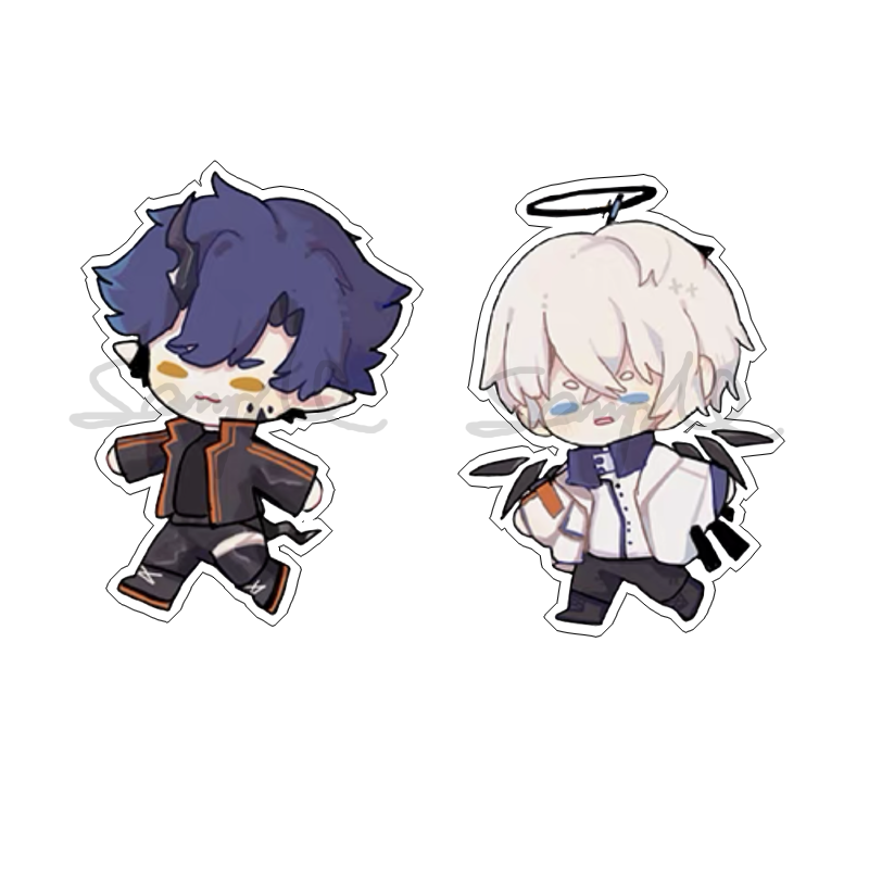 动漫周边游戏周边玩具明日方舟干员送葬人炎客q版透明亚克力挂件