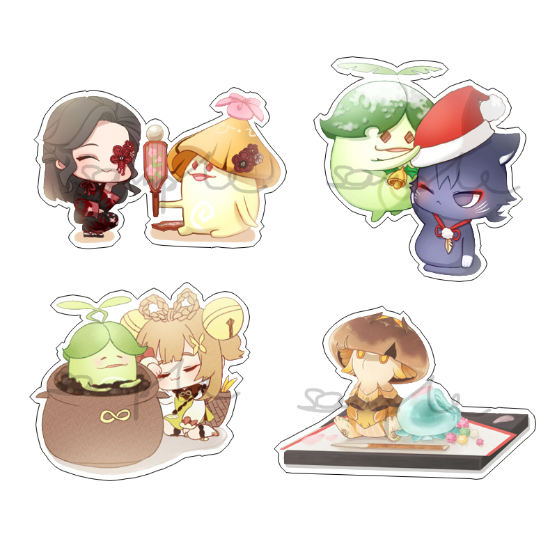 动漫游戏周边原神须弥兰纳罗/瑶瑶Q版透明亚克力挂件玩具现货包邮