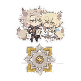 日本动漫周原神GENSHIN IMPACT阿贝多萤拟兽透明亚克力立牌现货满