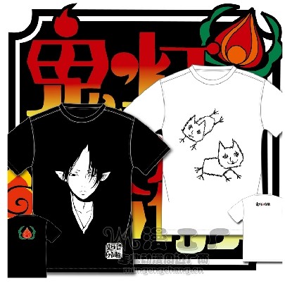 茶猫屋日本动漫周边鬼灯的冷彻白泽情侣T恤个性服装cosplay衣服