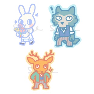 茶猫屋日本动漫周边BEASTARS动物狂想曲雷格西小春亚克力挂件包邮