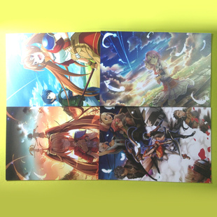 茶猫屋日本动漫周边艾斯蒂尔约修亚4枚入空之轨迹明信片满百包邮