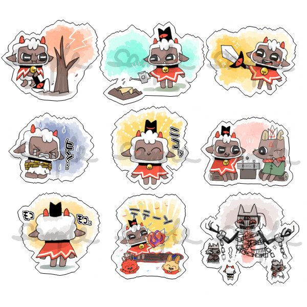 动漫周边周边咩咩启示录羊羊教主q版透明亚克力挂件新现货满包邮