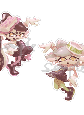 动漫游戏周边喷射战士2 Splatoon公主透明亚克力挂件吊坠现货包邮