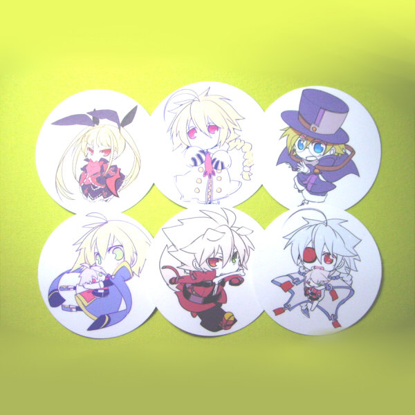 茶猫屋日本动漫周边blazblue苍翼默示录苍翼之刃人物磨砂质感贴纸