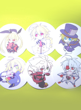 茶猫屋日本动漫周边BLAZBLUE苍翼默示录苍翼之刃人物磨砂质感贴纸