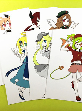 茶猫屋日本动漫周边灰色庭园Yosafire/Froze明信片套装满百包邮