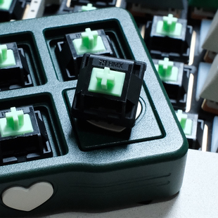 WJBY HMX 龙井茶轴S新模具长键程轴心触底茶轴机械键盘轴体 Lab