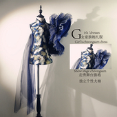 女童旗袍礼服国风旗袍小女孩女童新中式 连衣裙走秀舞台演出服儿童