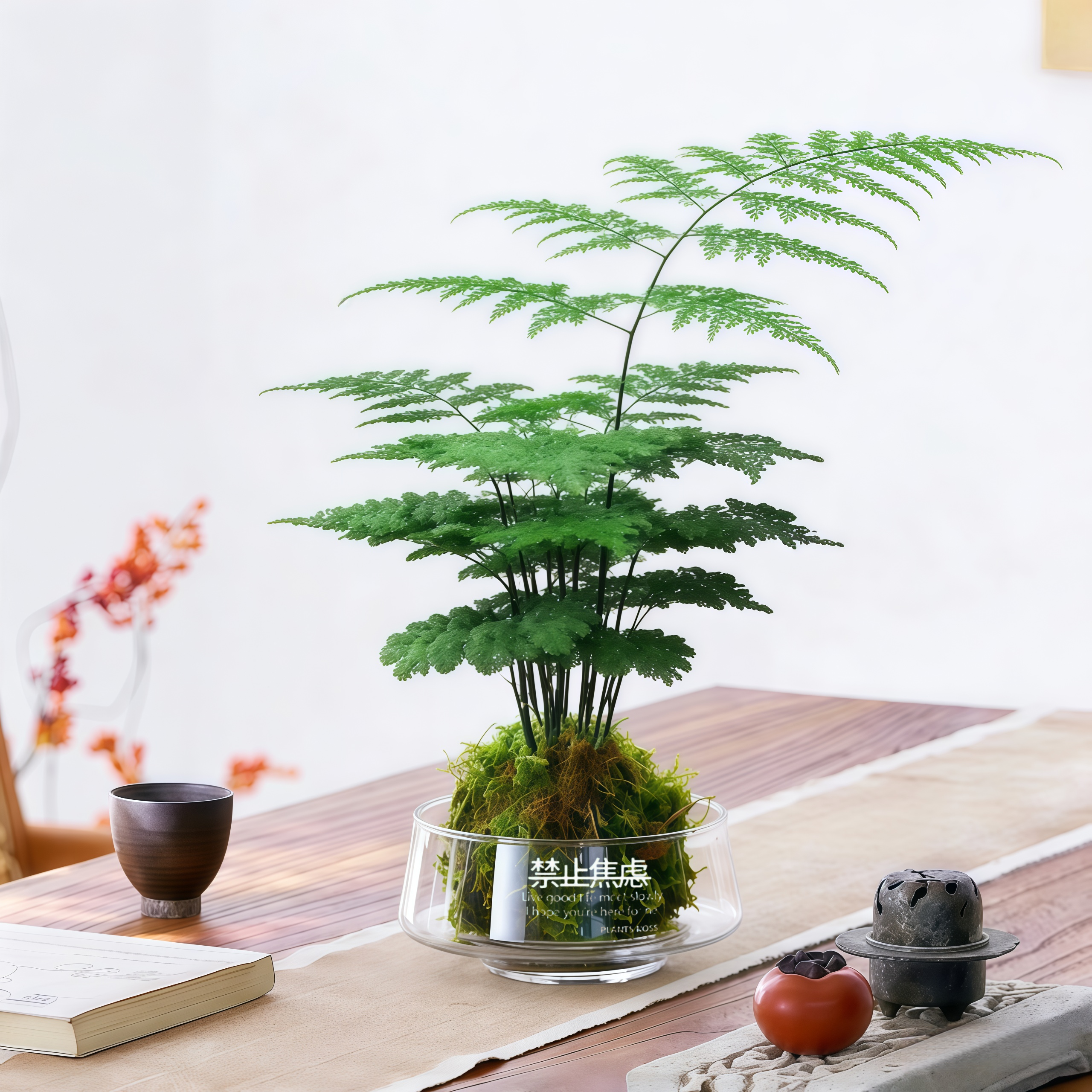 文竹盆栽绿植室内苔藓球植物造型盆景云竹带盆客厅办公室摆件好养,鲜花速递/花卉仿真/绿植园艺,绿植,淘宝优惠券,粉丝福利购,淘宝优惠卷