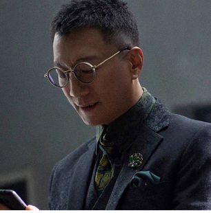 扫黑风暴孙红雷同款眼镜框圆形近视可批平光镜复古手工日系眼镜架