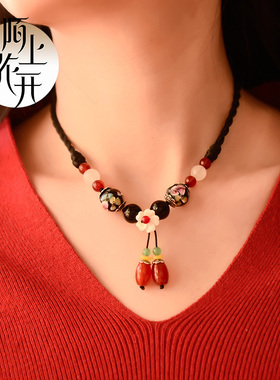 新中式项链手工编织可调节